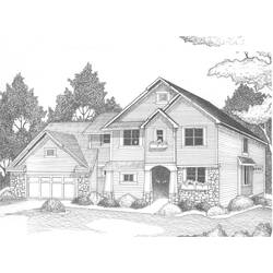 Dibujo para colorear: Casa (Edificios y Arquitectura) #66465 - Dibujos para Colorear e Imprimir Gratis