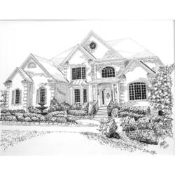 Dibujo para colorear: Casa (Edificios y Arquitectura) #66471 - Dibujos para Colorear e Imprimir Gratis