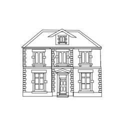 Dibujo para colorear: Casa (Edificios y Arquitectura) #66512 - Dibujos para Colorear e Imprimir Gratis