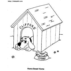 Dibujo para colorear: Caseta del perro (Edificios y Arquitectura) #62337 - Dibujos para Colorear e Imprimir Gratis