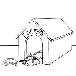 Dibujo para colorear: Caseta del perro (Edificios y Arquitectura) #62339 - Dibujos para Colorear e Imprimir Gratis