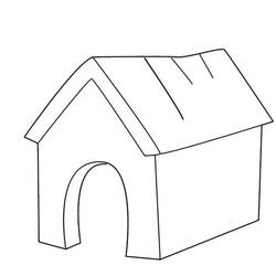 Dibujo para colorear: Caseta del perro (Edificios y Arquitectura) #62361 - Dibujos para Colorear e Imprimir Gratis