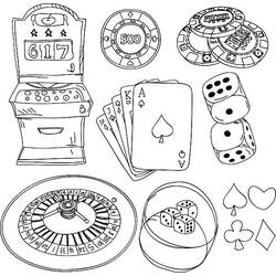 Dibujos para colorear: Casino - Dibujos para Colorear e Imprimir Gratis
