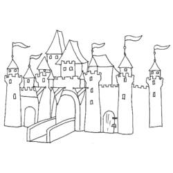 Dibujo para colorear: Castillo (Edificios y Arquitectura) #62034 - Dibujos para Colorear e Imprimir Gratis