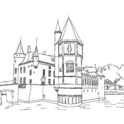 Dibujo para colorear: Castillo (Edificios y Arquitectura) #62051 - Dibujos para Colorear e Imprimir Gratis