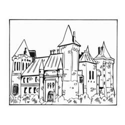 Dibujo para colorear: Castillo (Edificios y Arquitectura) #62081 - Dibujos para Colorear e Imprimir Gratis