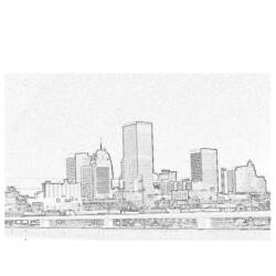 Dibujo para colorear: Ciudad (Edificios y Arquitectura) #64855 - Dibujos para Colorear e Imprimir Gratis