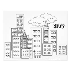 Dibujo para colorear: Ciudad (Edificios y Arquitectura) #64915 - Dibujos para Colorear e Imprimir Gratis