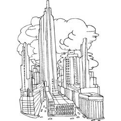 Dibujo para colorear: Ciudad (Edificios y Arquitectura) #64916 - Dibujos para Colorear e Imprimir Gratis