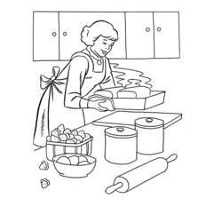 Dibujo para colorear: Cocina (Edificios y Arquitectura) #63615 - Dibujos para Colorear e Imprimir Gratis