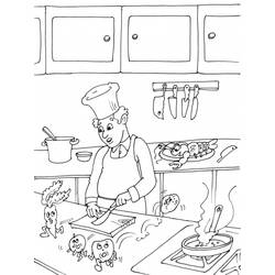 Dibujo para colorear: Cocina (Edificios y Arquitectura) #63637 - Dibujos para Colorear e Imprimir Gratis