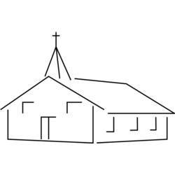 Dibujo para colorear: Iglesia (Edificios y Arquitectura) #64312 - Dibujos para Colorear e Imprimir Gratis