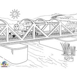 Dibujo para colorear: Puente (Edificios y Arquitectura) #62854 - Dibujos para Colorear e Imprimir Gratis