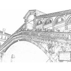 Dibujo para colorear: Puente (Edificios y Arquitectura) #62912 - Dibujos para Colorear e Imprimir Gratis