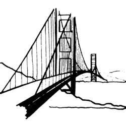 Dibujo para colorear: Puente (Edificios y Arquitectura) #62995 - Dibujos para Colorear e Imprimir Gratis