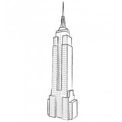 Dibujo para colorear: Rascacielos (Edificios y Arquitectura) #65888 - Dibujos para Colorear e Imprimir Gratis