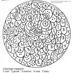Dibujo para colorear: Colorear por números (Educativo) #125581 - Dibujos para Colorear e Imprimir Gratis