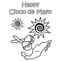 Dibujo para colorear: Cinco de Mayo (Fiestas y ocasiones especiales) #60010 - Dibujos para Colorear e Imprimir Gratis