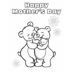 Dibujo para colorear: Día de la Madre (Fiestas y ocasiones especiales) #129839 - Dibujos para Colorear e Imprimir Gratis