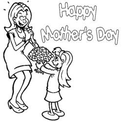 Dibujo para colorear: Día de la Madre (Fiestas y ocasiones especiales) #129861 - Dibujos para Colorear e Imprimir Gratis