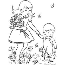 Dibujo para colorear: Día de la Madre (Fiestas y ocasiones especiales) #129879 - Dibujos para Colorear e Imprimir Gratis