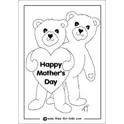 Dibujo para colorear: Día de la Madre (Fiestas y ocasiones especiales) #130000 - Dibujos para Colorear e Imprimir Gratis