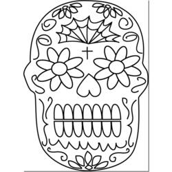 Dibujo para colorear: Día de los Muertos (Fiestas y ocasiones especiales) #60154 - Dibujos para Colorear e Imprimir Gratis