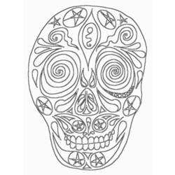 Dibujo para colorear: Día de los Muertos (Fiestas y ocasiones especiales) #60156 - Dibujos para Colorear e Imprimir Gratis