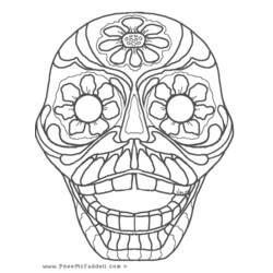 Dibujo para colorear: Día de los Muertos (Fiestas y ocasiones especiales) #60160 - Dibujos para Colorear e Imprimir Gratis