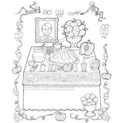 Dibujo para colorear: Día de los Muertos (Fiestas y ocasiones especiales) #60190 - Dibujos para Colorear e Imprimir Gratis