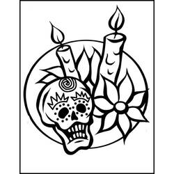 Dibujo para colorear: Día de los Muertos (Fiestas y ocasiones especiales) #60227 - Dibujos para Colorear e Imprimir Gratis