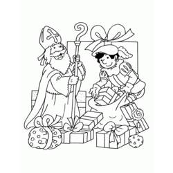 Dibujo para colorear: Día de San Nicolás (Fiestas y ocasiones especiales) #59100 - Dibujos para Colorear e Imprimir Gratis