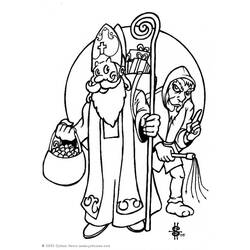 Dibujo para colorear: Día de San Nicolás (Fiestas y ocasiones especiales) #59116 - Dibujos para Colorear e Imprimir Gratis