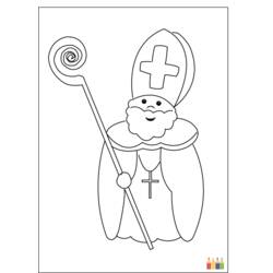 Dibujo para colorear: Día de San Nicolás (Fiestas y ocasiones especiales) #59202 - Dibujos para Colorear e Imprimir Gratis