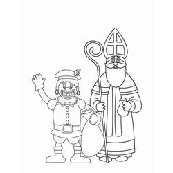 Dibujo para colorear: Día de San Nicolás (Fiestas y ocasiones especiales) #59363 - Dibujos para Colorear e Imprimir Gratis