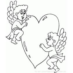 Dibujo para colorear: Día de San Valentín (Fiestas y ocasiones especiales) #54141 - Dibujos para Colorear e Imprimir Gratis