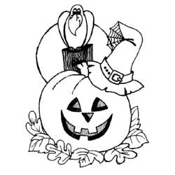 Dibujo para colorear: Halloween (Fiestas y ocasiones especiales) #55146 - Dibujos para Colorear e Imprimir Gratis
