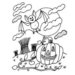 Dibujo para colorear: Halloween (Fiestas y ocasiones especiales) #55152 - Dibujos para Colorear e Imprimir Gratis