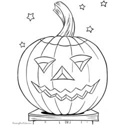 Dibujo para colorear: Halloween (Fiestas y ocasiones especiales) #55199 - Dibujos para Colorear e Imprimir Gratis