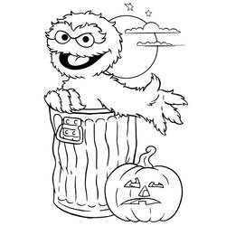 Dibujo para colorear: Halloween (Fiestas y ocasiones especiales) #55205 - Dibujos para Colorear e Imprimir Gratis