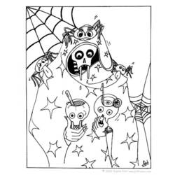 Dibujo para colorear: Halloween (Fiestas y ocasiones especiales) #55206 - Dibujos para Colorear e Imprimir Gratis