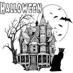 Dibujo para colorear: Halloween (Fiestas y ocasiones especiales) #55220 - Dibujos para Colorear e Imprimir Gratis