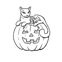 Dibujo para colorear: Halloween (Fiestas y ocasiones especiales) #55249 - Dibujos para Colorear e Imprimir Gratis