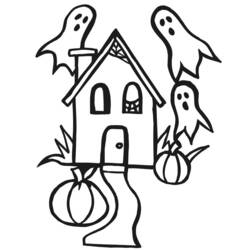 Dibujo para colorear: Halloween (Fiestas y ocasiones especiales) #55274 - Dibujos para Colorear e Imprimir Gratis