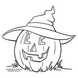 Dibujo para colorear: Halloween (Fiestas y ocasiones especiales) #55291 - Dibujos para Colorear e Imprimir Gratis