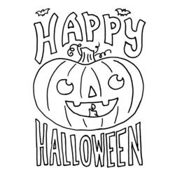 Dibujo para colorear: Halloween (Fiestas y ocasiones especiales) #55328 - Dibujos para Colorear e Imprimir Gratis
