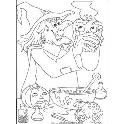 Dibujo para colorear: Halloween (Fiestas y ocasiones especiales) #55450 - Dibujos para Colorear e Imprimir Gratis