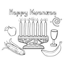 Dibujo para colorear: Kwanzaa (Fiestas y ocasiones especiales) #60412 - Dibujos para Colorear e Imprimir Gratis