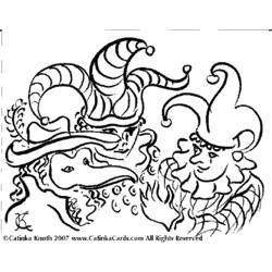 Dibujo para colorear: Mardi Gras (Fiestas y ocasiones especiales) #60650 - Dibujos para Colorear e Imprimir Gratis
