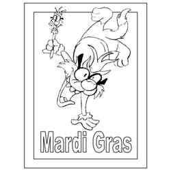 Dibujo para colorear: Mardi Gras (Fiestas y ocasiones especiales) #60738 - Dibujos para Colorear e Imprimir Gratis